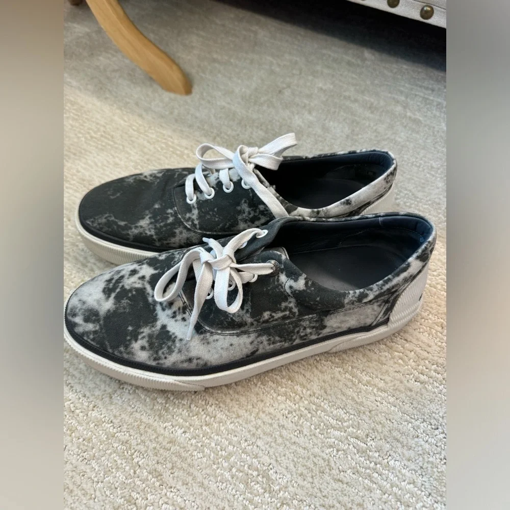 LANVIN Grey Vulcanized Tie Dye shoes Size 9